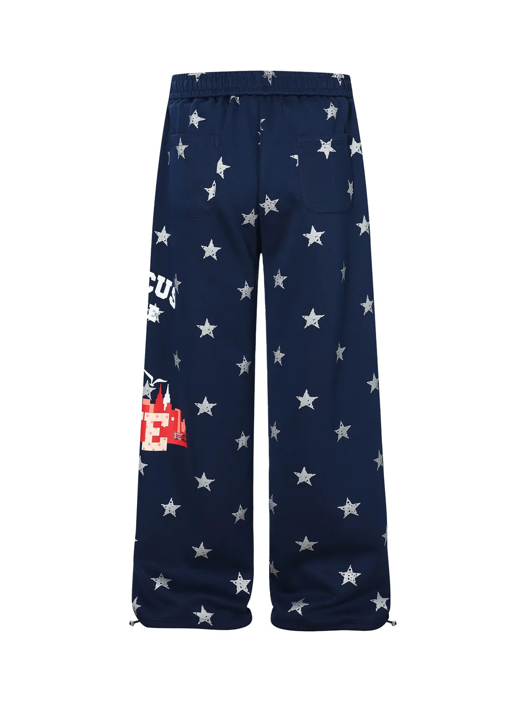 AVICKK | Vintage All-over Star Print Wide Leg Sweatpants