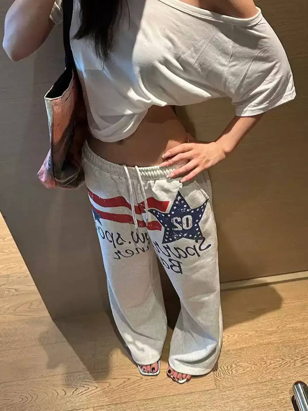 EAHO | Star & Letter Print Sweatpants
