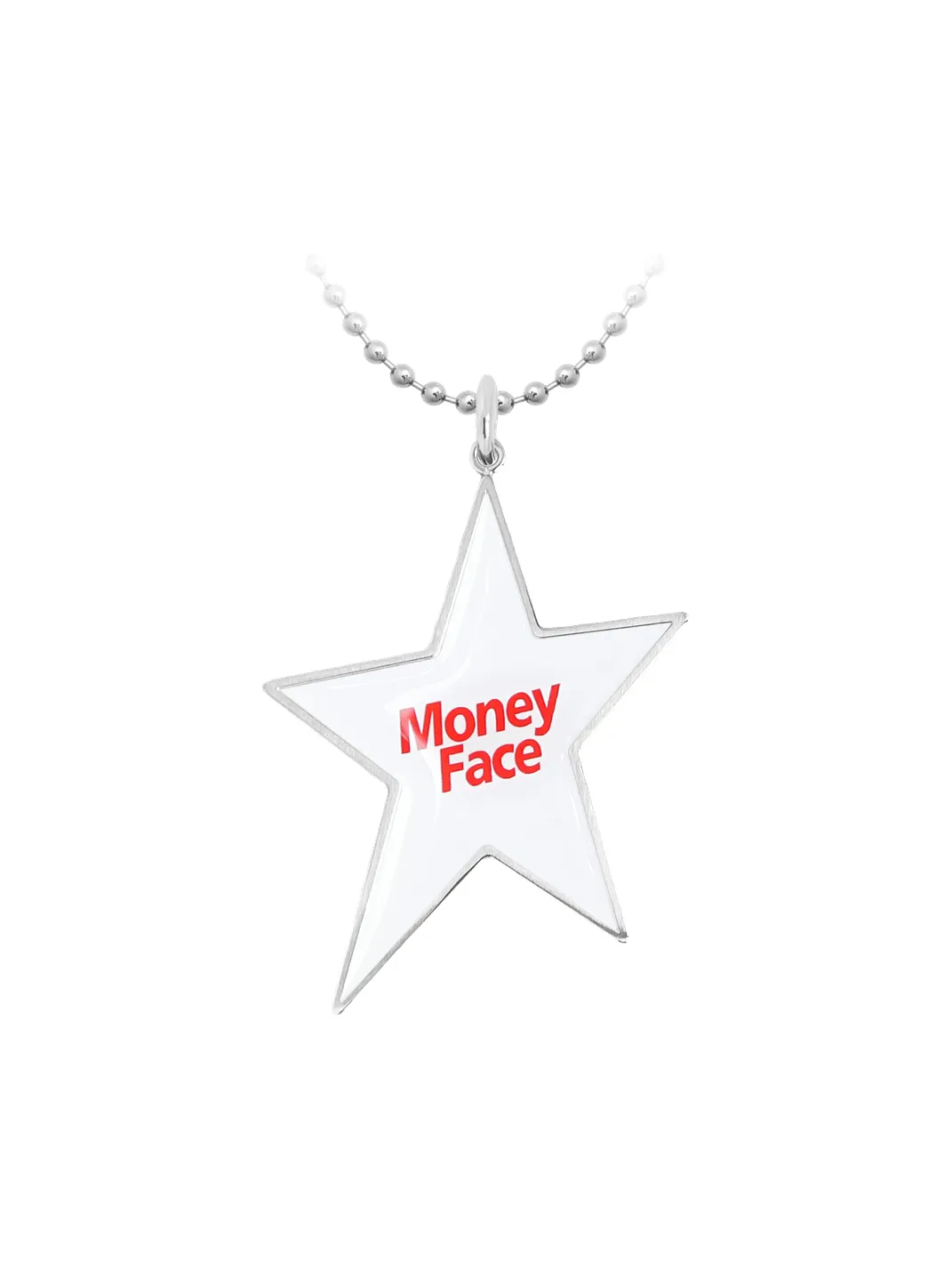 CHICHABOOM | Money Face Five-Pointed Star Pendant Ball Chain Necklace