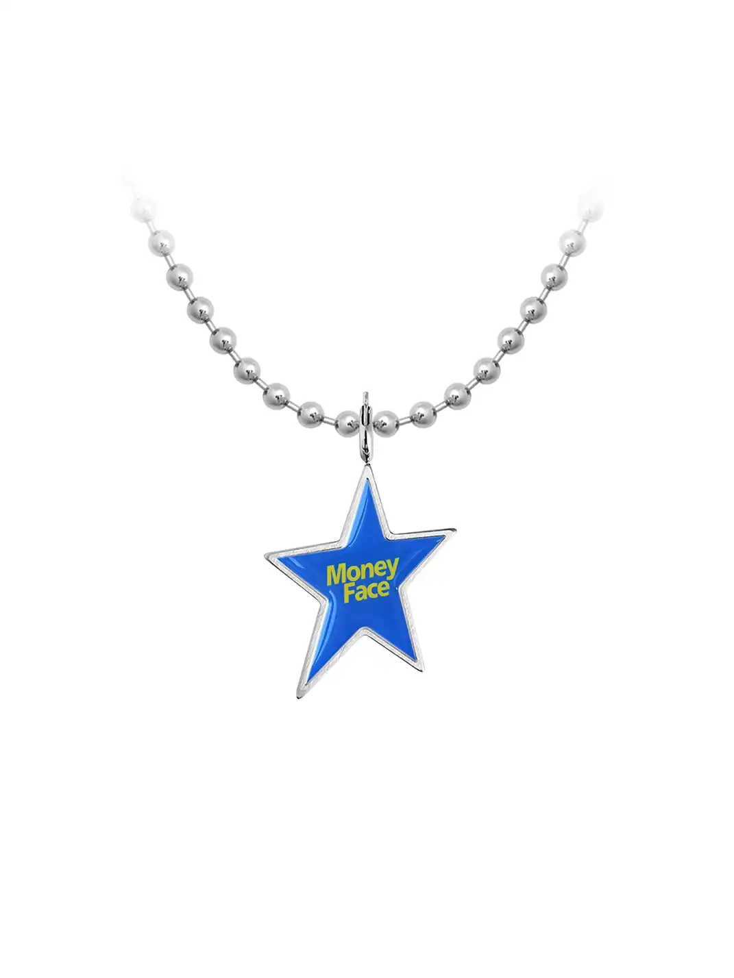 CHICHABOOM | Small Irregular Five-Pointed Star Pendant Ball Chain Necklace