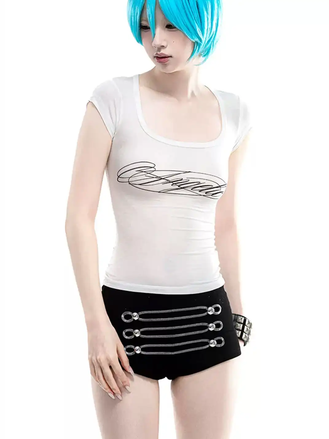 ArtByTastybabe | Palace Style Napoleon Embroidered Shorts