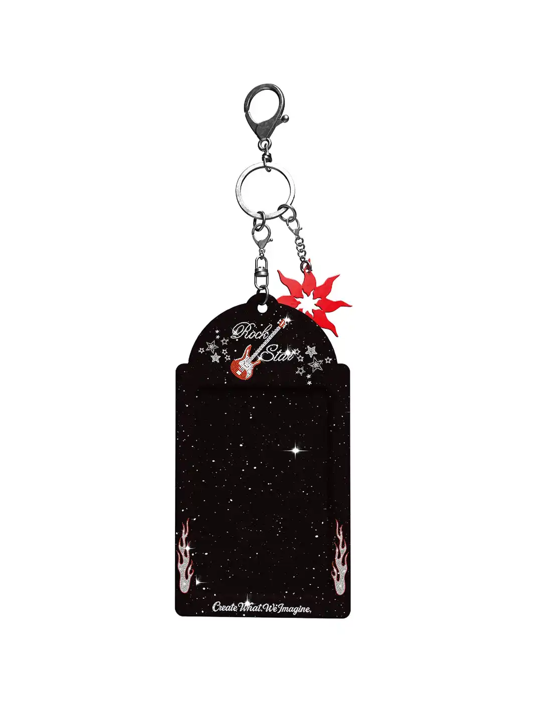 Kuremu | Distressed Star Pattern PVC Card Holder