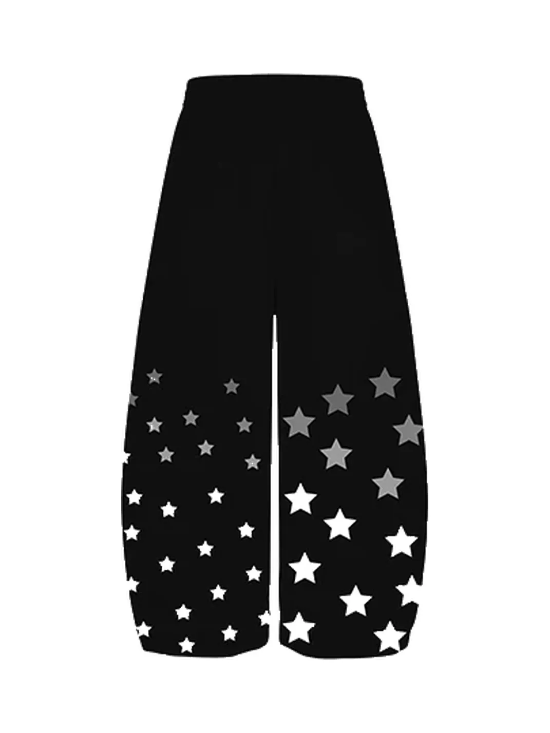 DARKAGE | Star & Letter Print Casual Sweatpants
