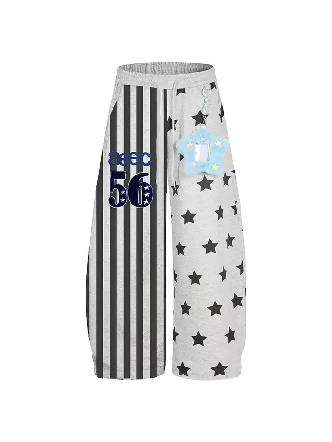 DARKAGE | Star Stripe Spliced Wide Leg Casual Pants