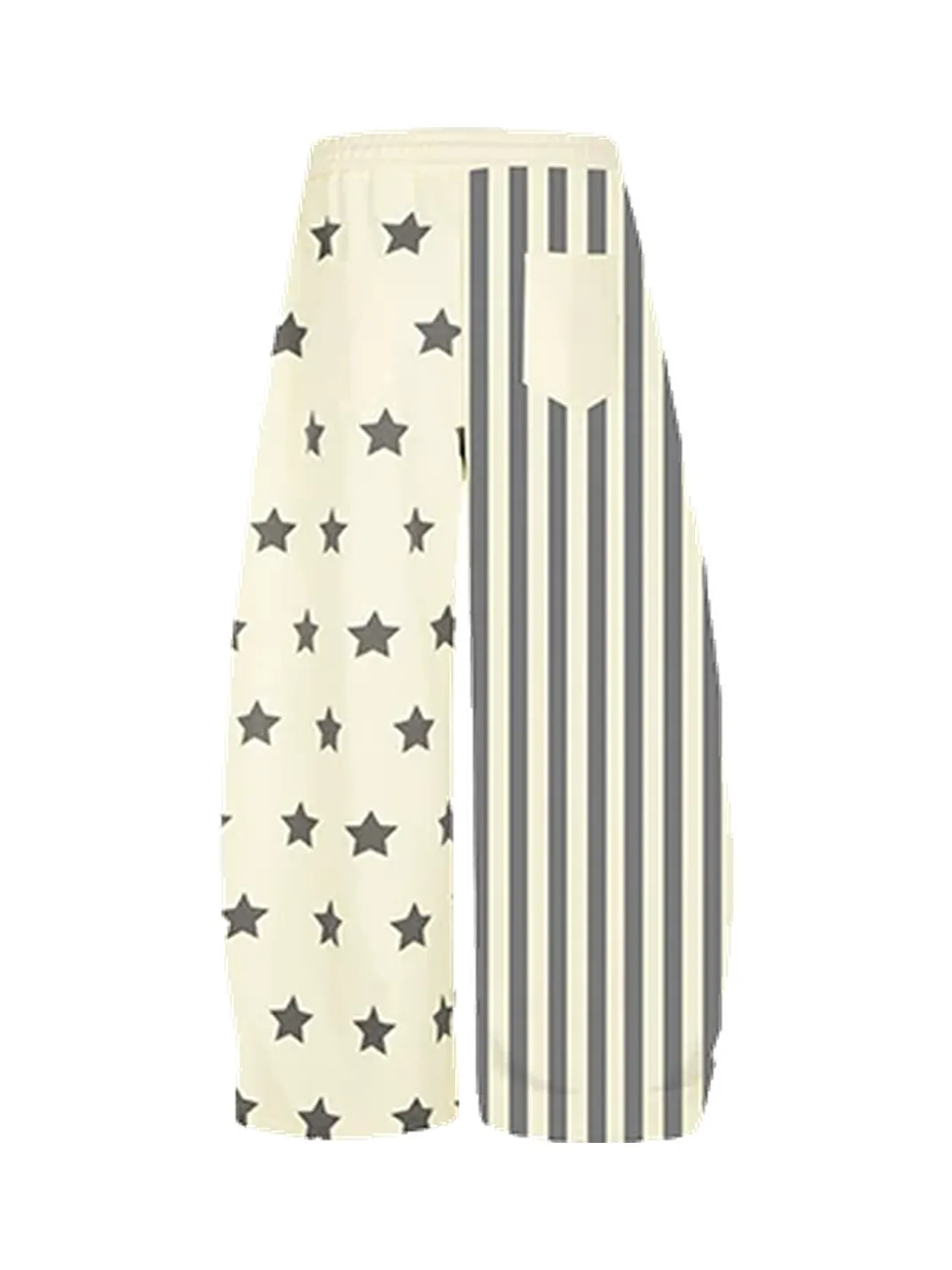 DARKAGE | Star Stripe Spliced Wide Leg Casual Pants