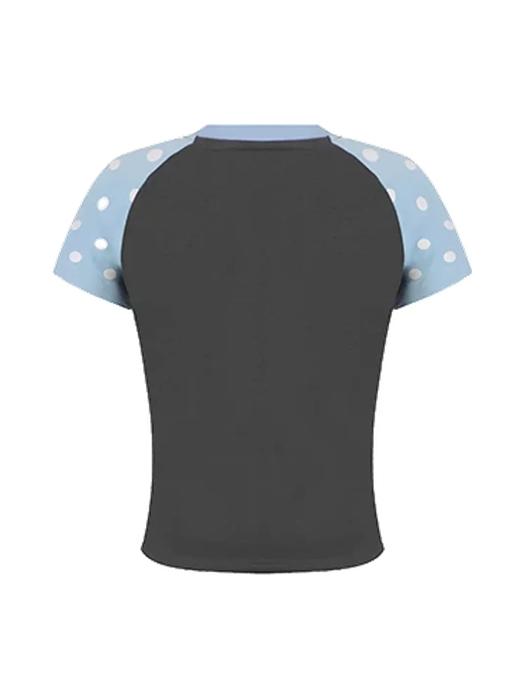 DARKAGE | Polka Dot Color Contrast Star Print T-Shirt
