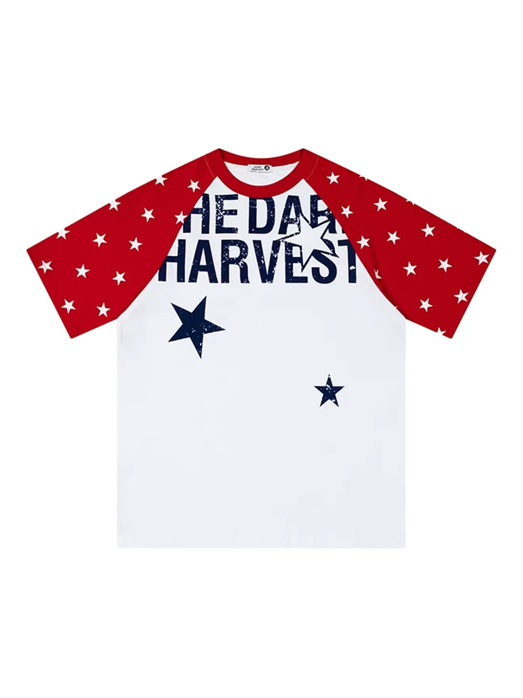 DARKAGE | Letter & Star Print T-Shirt