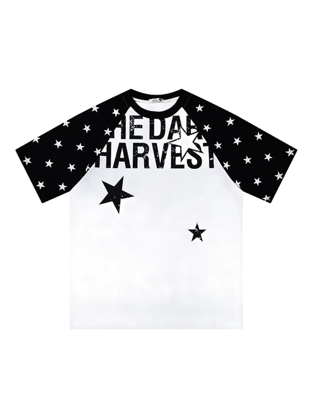 DARKAGE | Letter & Star Print T-Shirt
