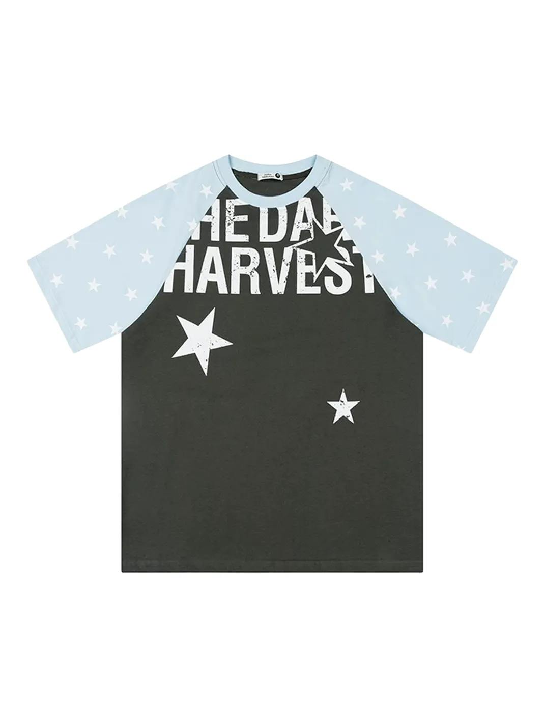 DARKAGE | Letter & Star Print T-Shirt