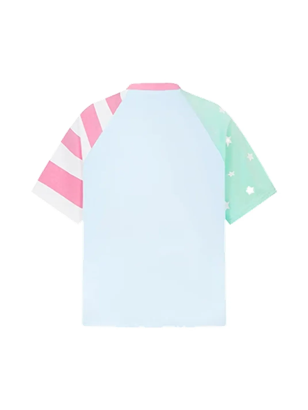 DARKAGE | Color Contrast Star & Flag Print T-Shirt