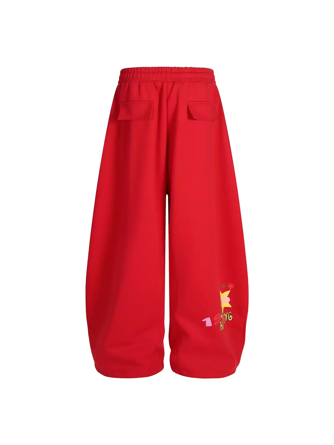 DARKAGE | Letter Print Blue Sweatpants