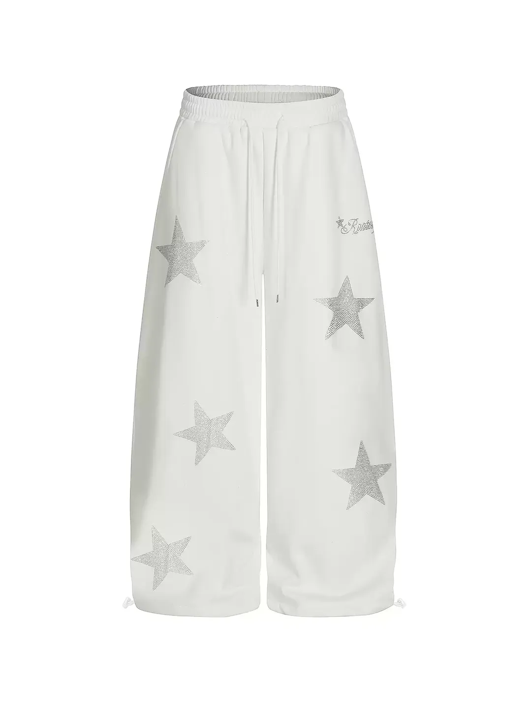 DARKAGE | Star Rhinestone Fleece Lined Sweatpants