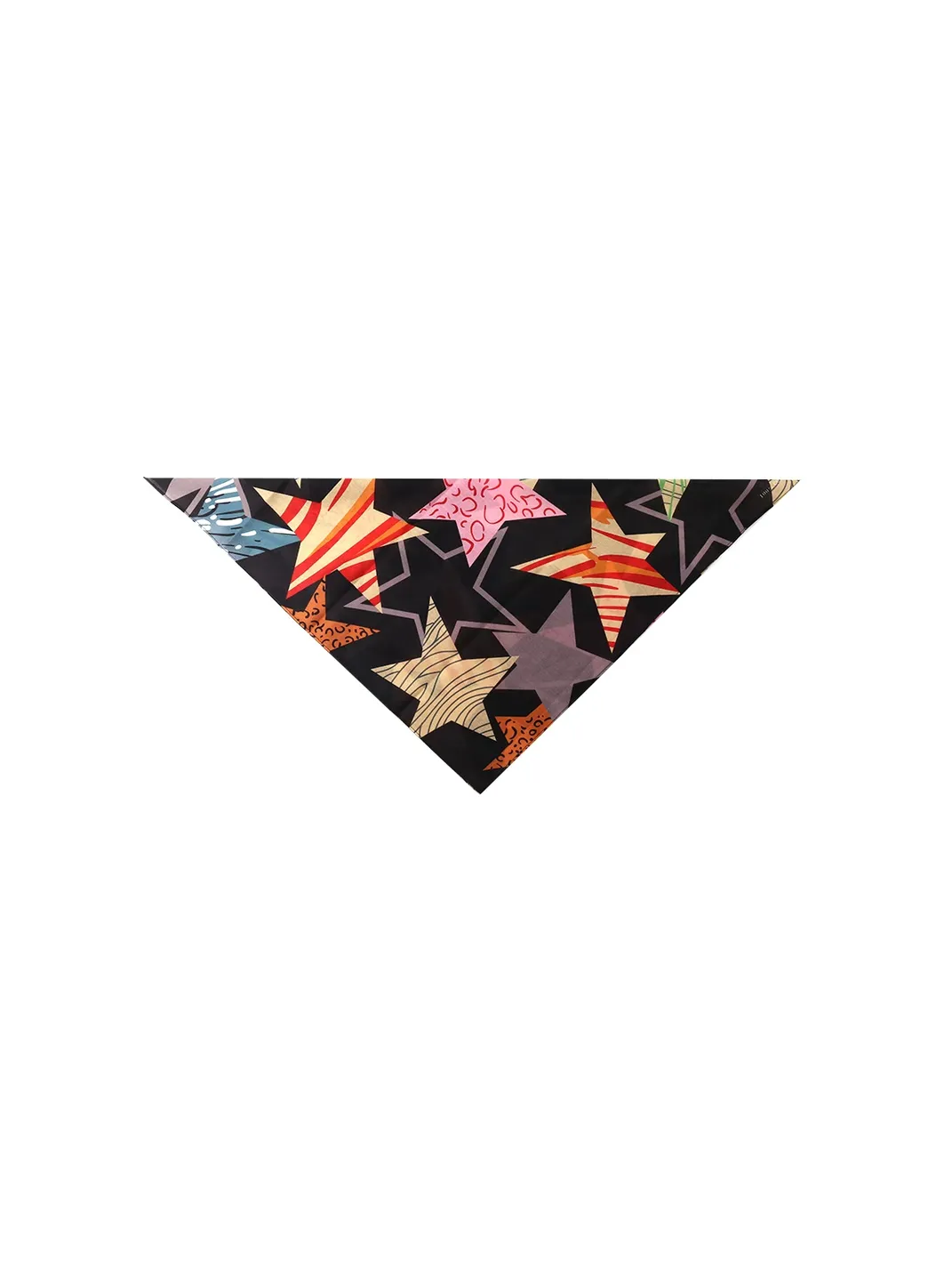 CHAOJIN | Crow Print Five-Pointed Star Linen Cotton Bandana