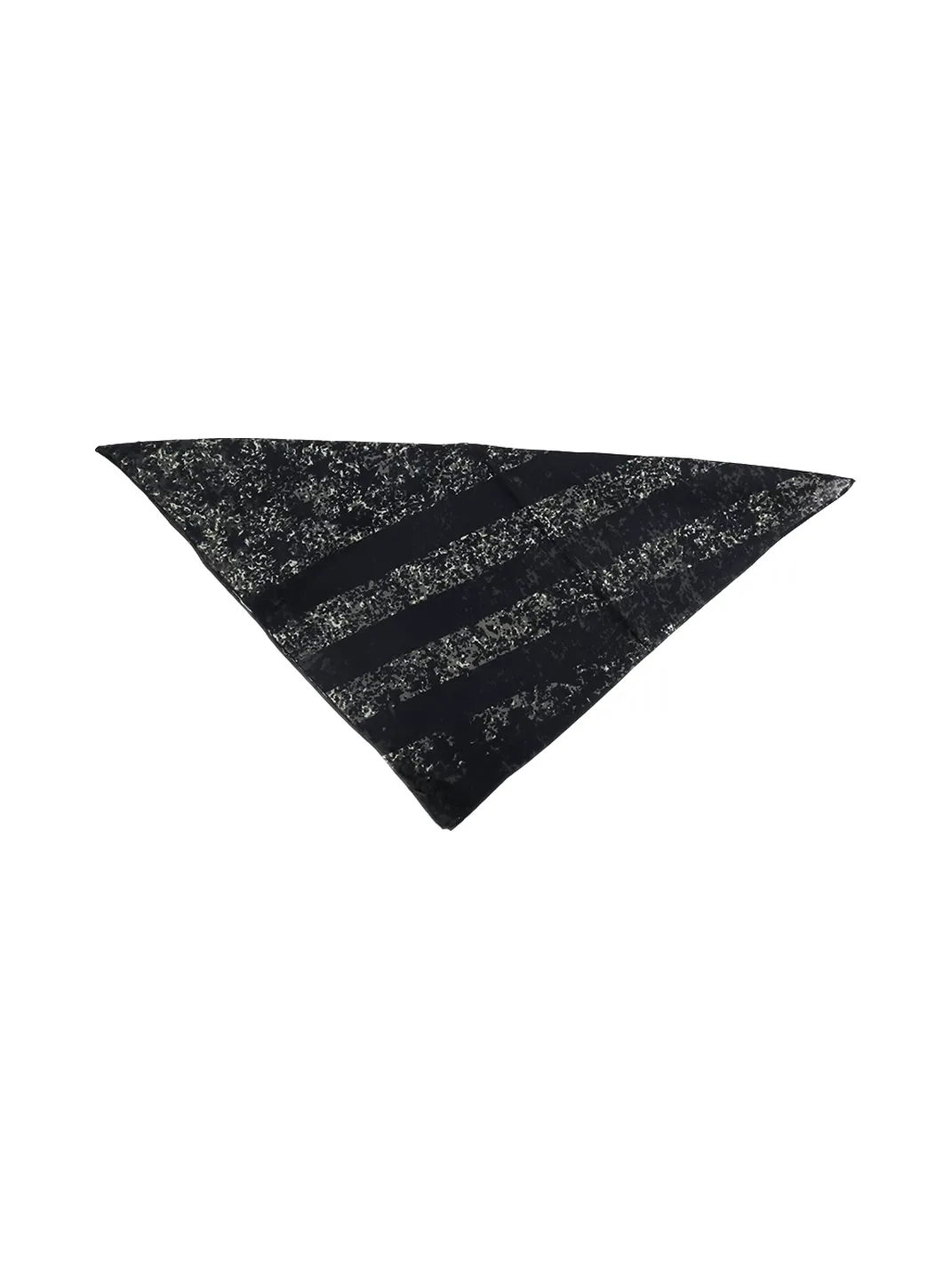 CHAOJIN | Black And Grey Striped Bandana Head Scarf