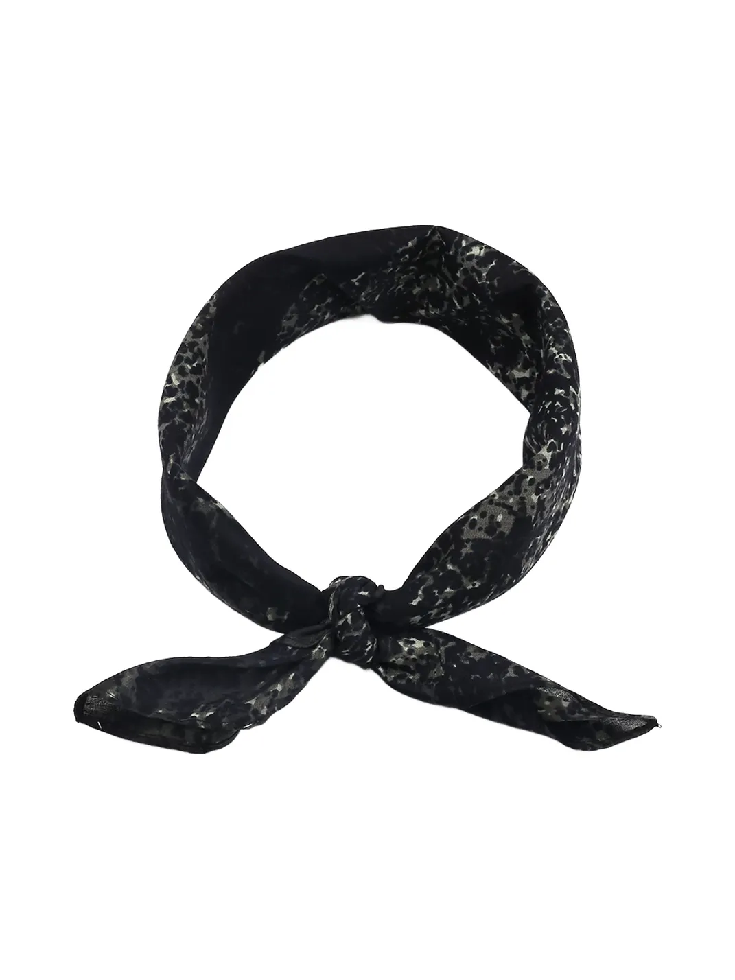 CHAOJIN | Black And Grey Striped Bandana Head Scarf