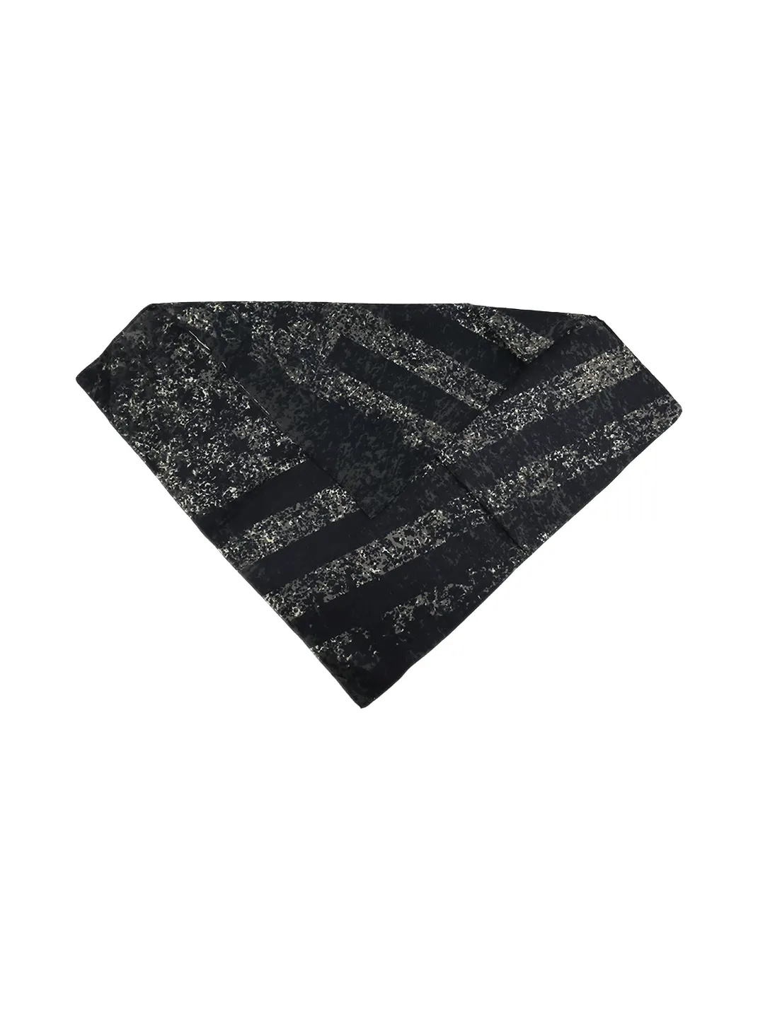CHAOJIN | Black And Grey Striped Bandana Head Scarf