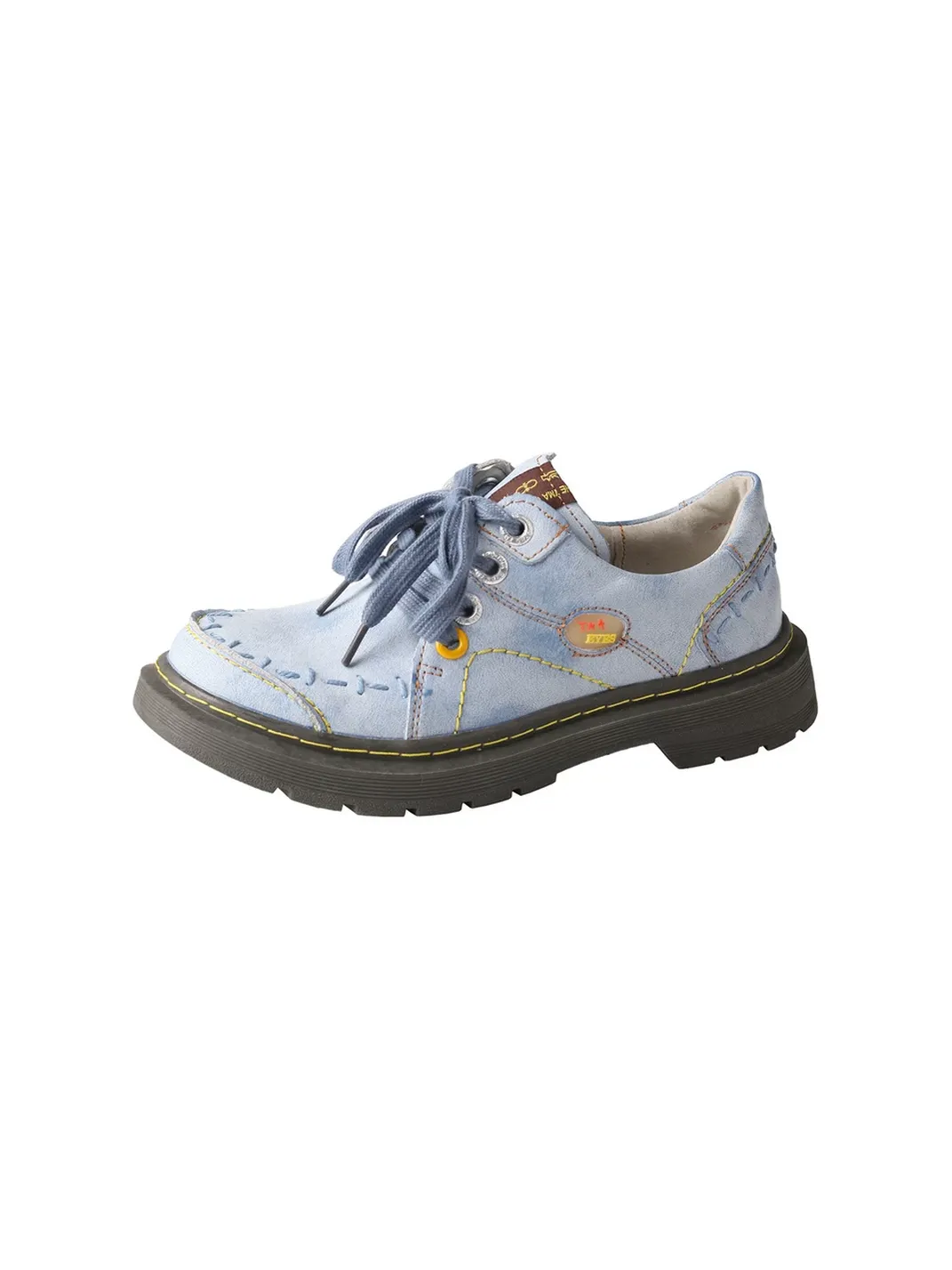 TMA EYES | Vintage Stitching Leather Casual Shoes