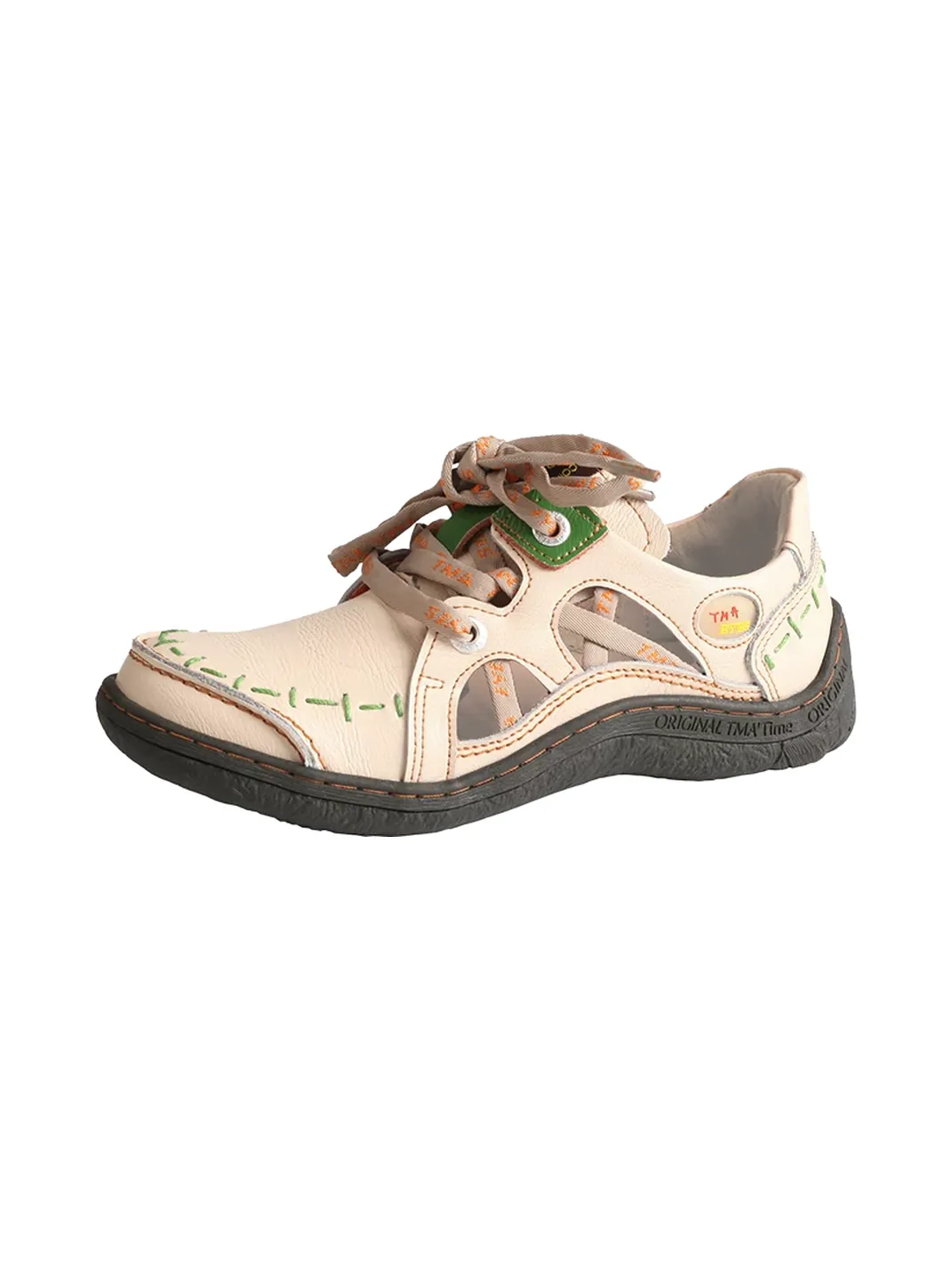 TMA EYES | Handcrafted Stitched Leather Cutout Sneakers