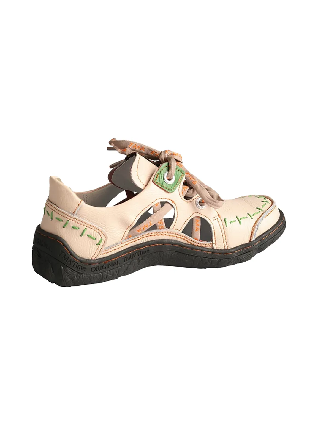 TMA EYES | Handcrafted Stitched Leather Cutout Sneakers