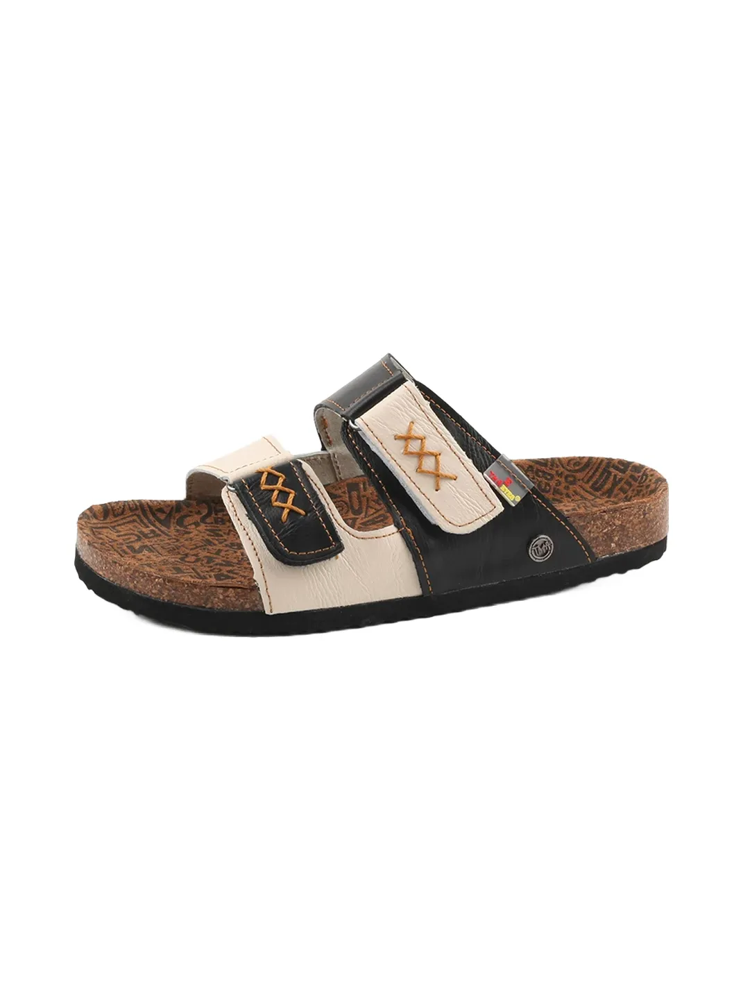 TMA EYES | Polka Dot Double Strap Cork Footbed Slide Sandals