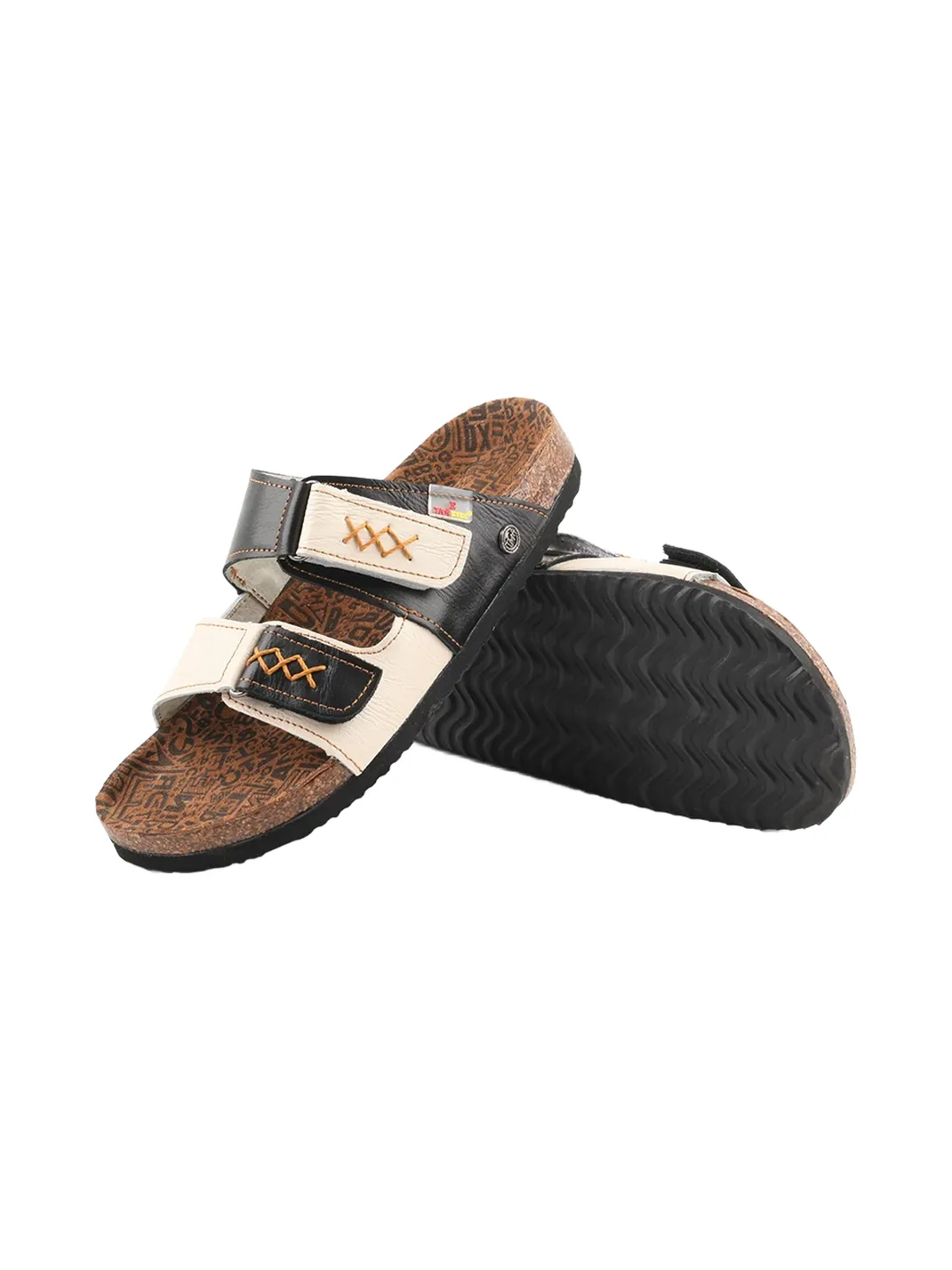 TMA EYES | Polka Dot Double Strap Cork Footbed Slide Sandals
