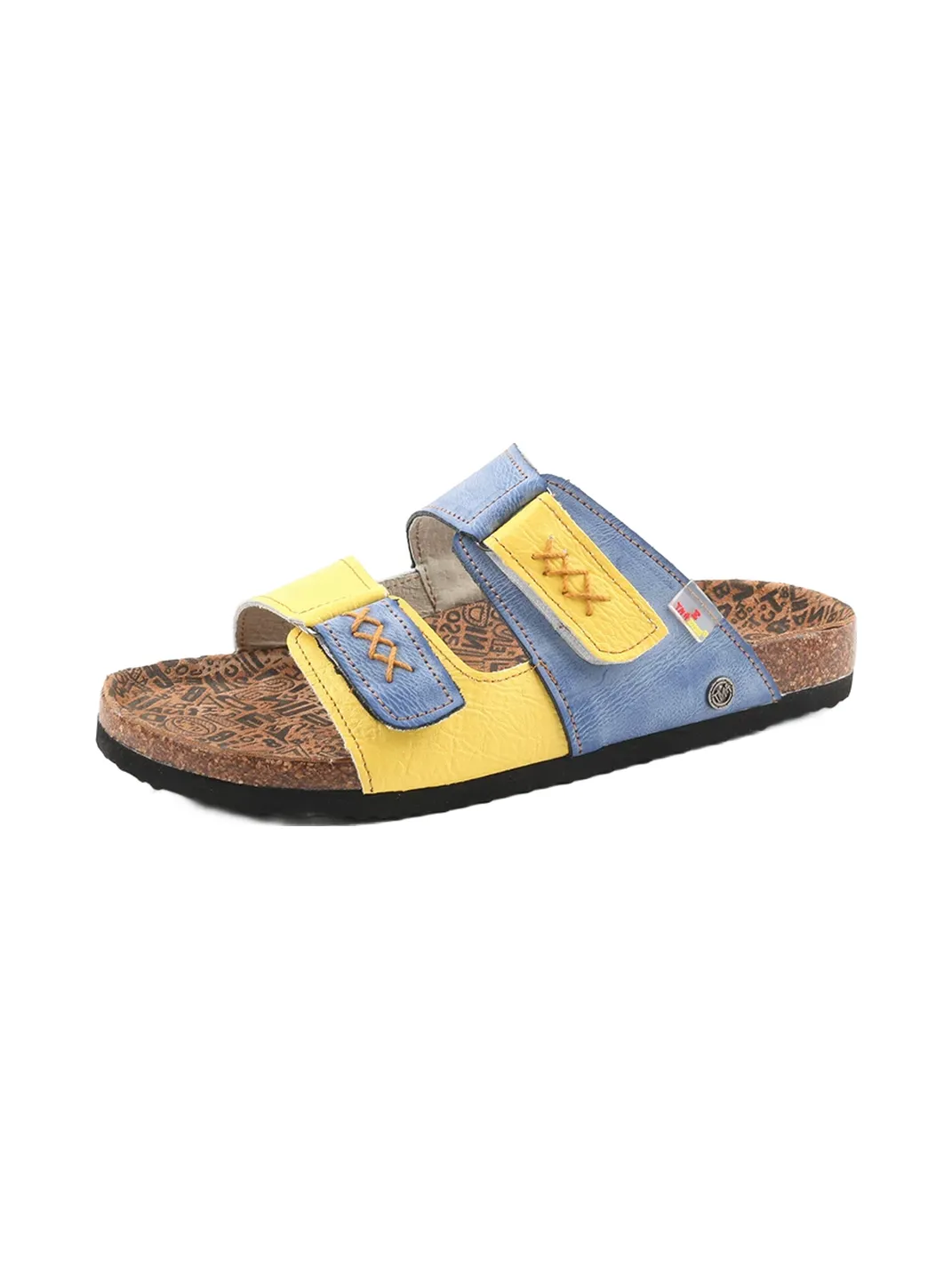 TMA EYES | Polka Dot Double Strap Cork Footbed Slide Sandals
