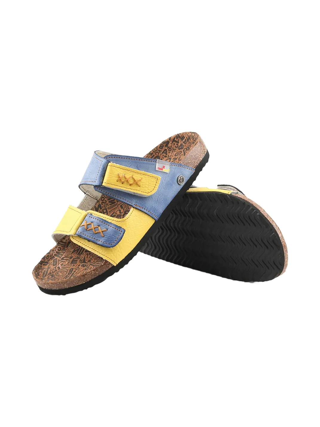 TMA EYES | Polka Dot Double Strap Cork Footbed Slide Sandals