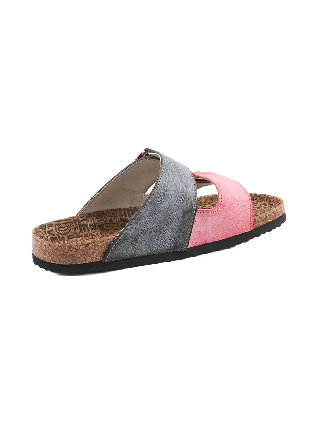 TMA EYES | Polka Dot Double Strap Cork Footbed Slide Sandals