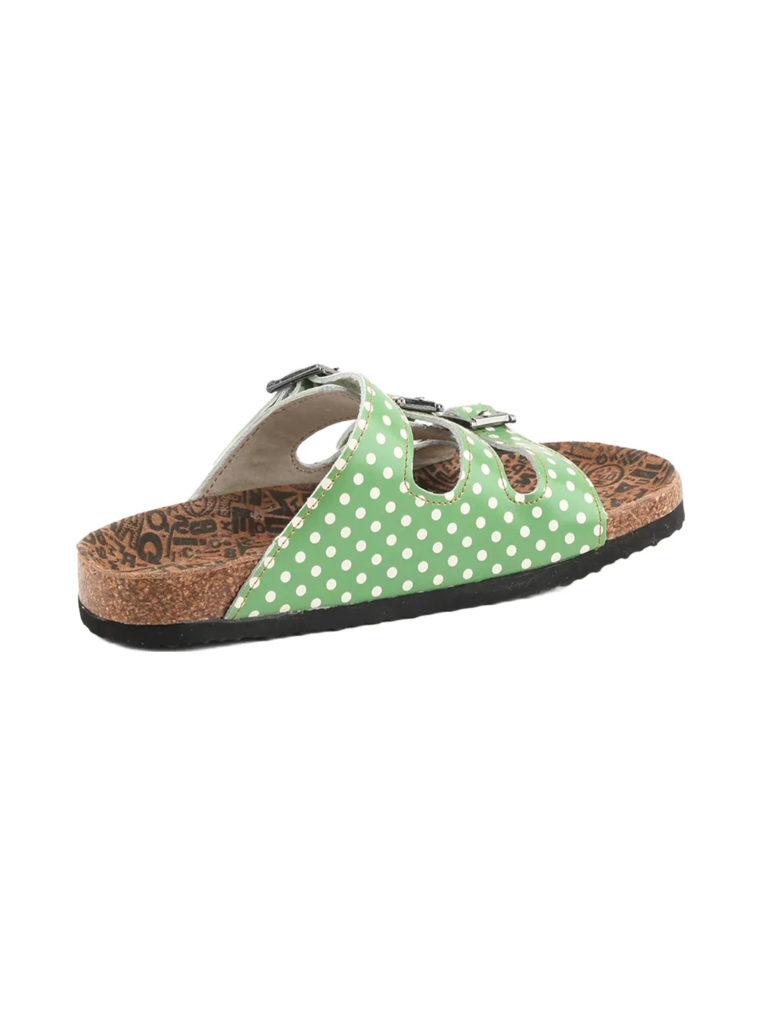 TMA EYES | Three Buckle Strap Cork Footbed Slide Sandals