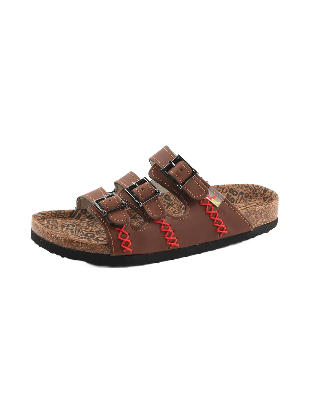 TMA EYES | Three Buckle Strap Cork Footbed Slide Sandals