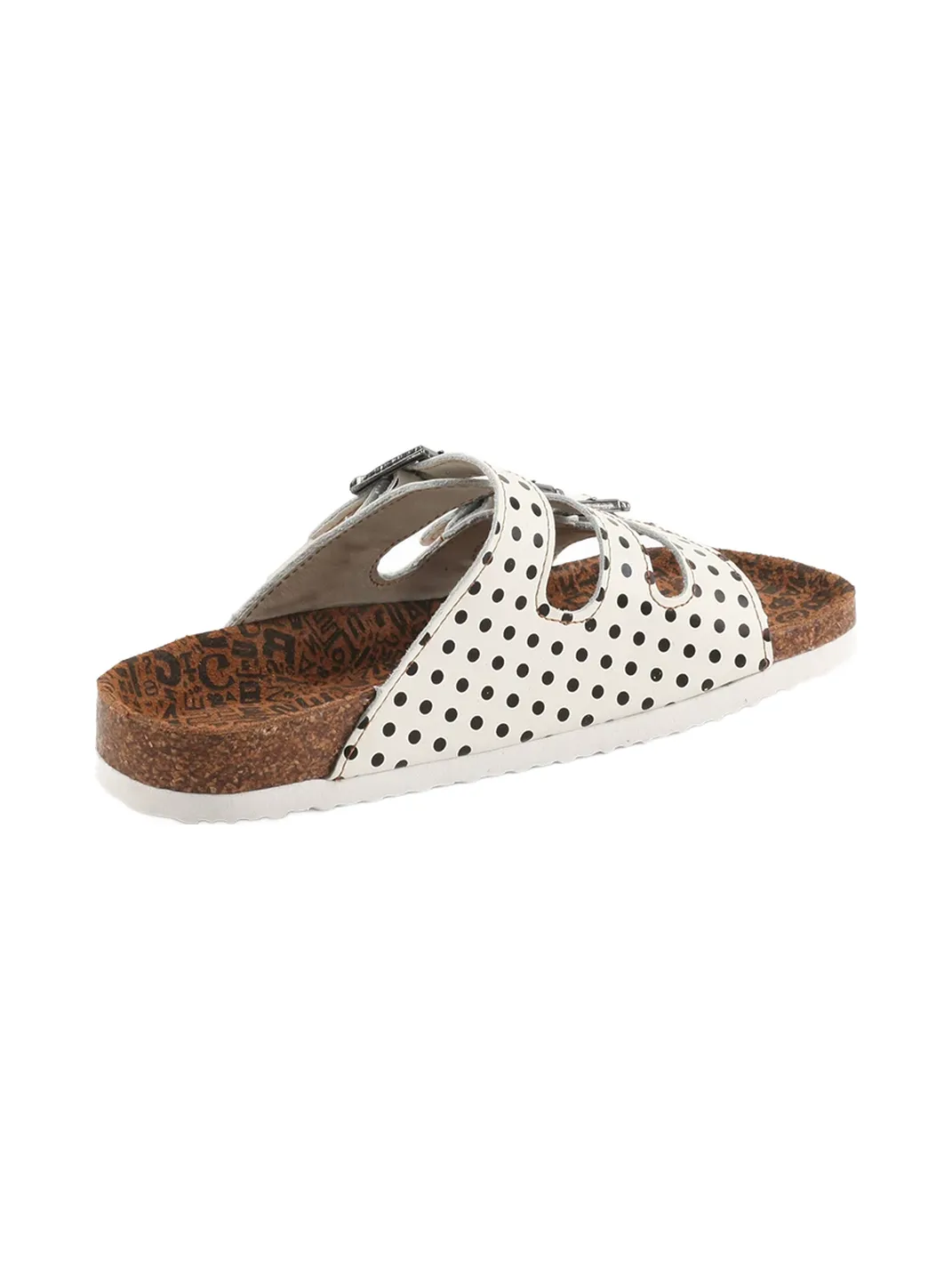TMA EYES | Three Buckle Strap Cork Footbed Slide Sandals
