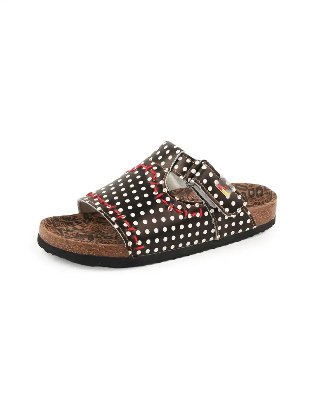 TMA EYES | Single Strap Hand Stitched Cork Footbed Slide Sandals