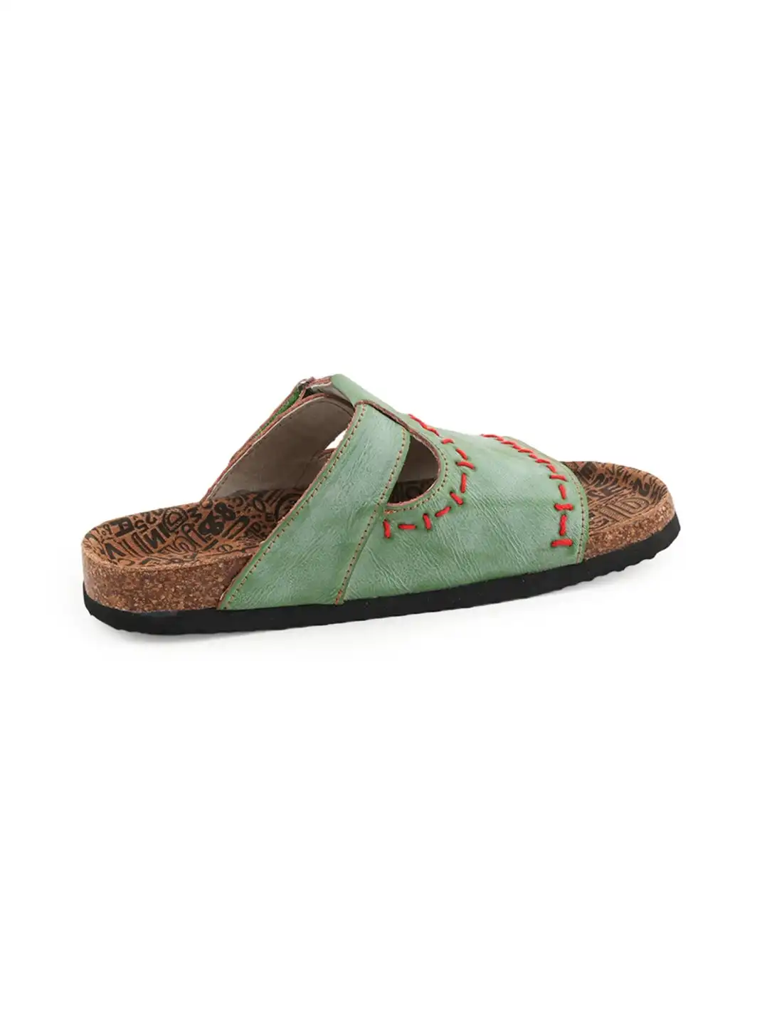 TMA EYES | Single Strap Hand Stitched Cork Footbed Slide Sandals