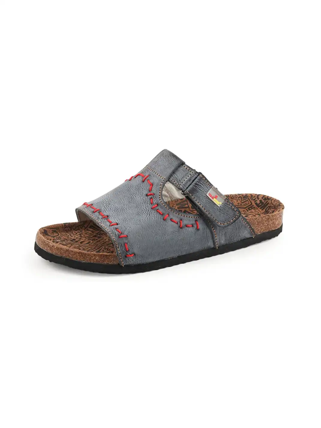 TMA EYES | Single Strap Hand Stitched Cork Footbed Slide Sandals