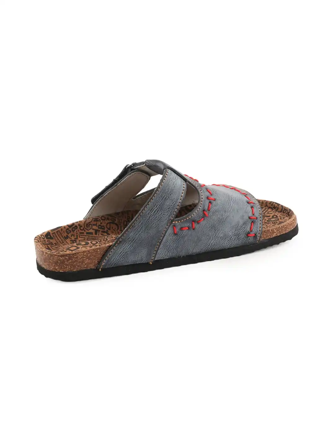 TMA EYES | Single Strap Hand Stitched Cork Footbed Slide Sandals