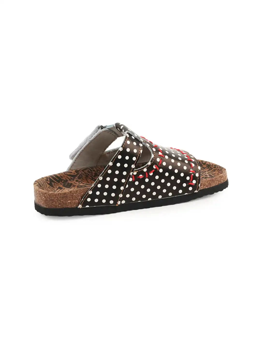 TMA EYES | Single Strap Hand Stitched Cork Footbed Slide Sandals