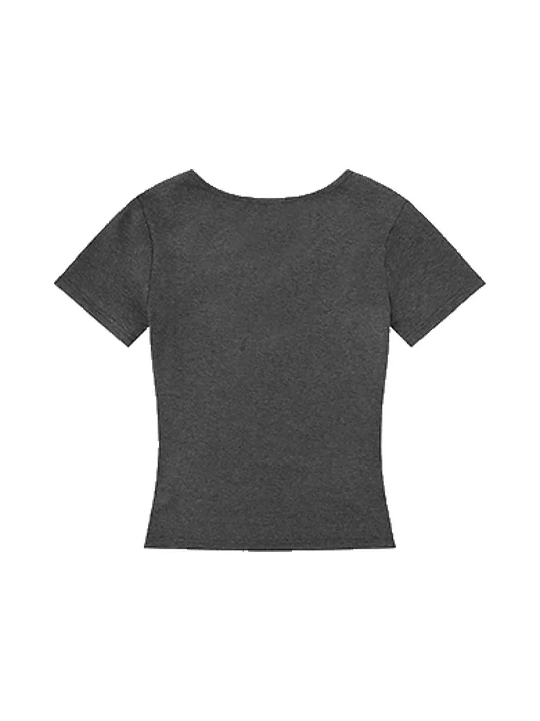 BIGGOLD | Graffiti Print V-Neck Fitted Shoulder T-Shirt