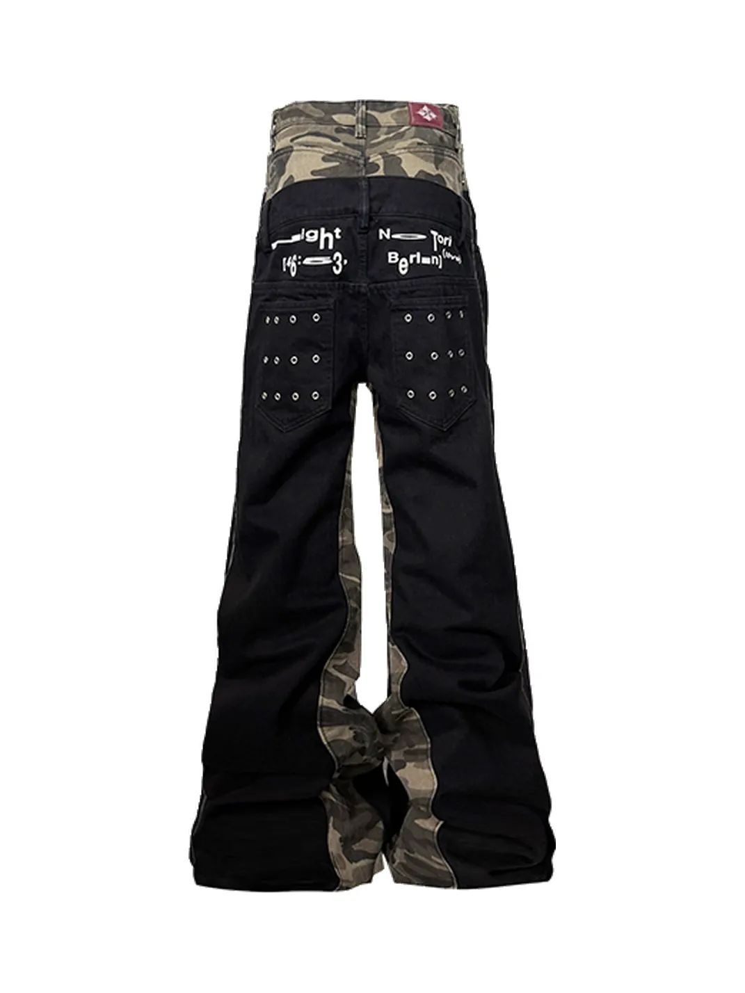 DETW | Double Waist 13oz Camo Metal Eyelet Stacked Jeans