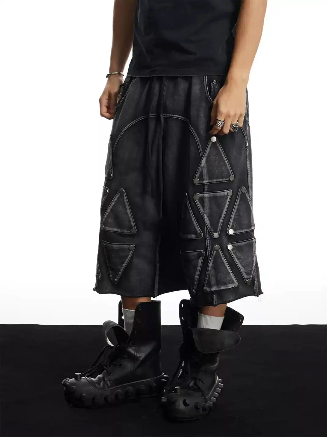 DND4DES |  Patchwork Cropped Pants