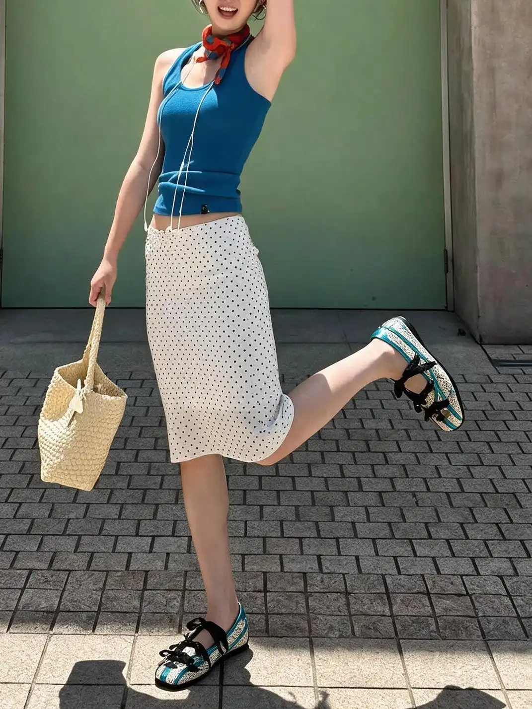 SISTER CURIE | Square Toe Crisscross Strap Ballet Mary Janes
