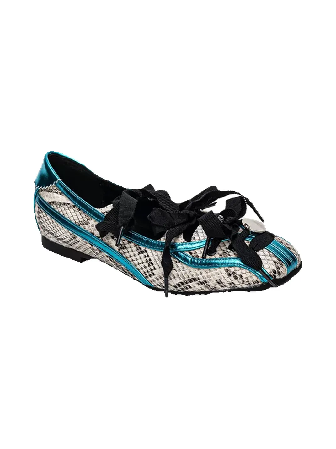SISTER CURIE | Square Toe Crisscross Strap Ballet Mary Janes