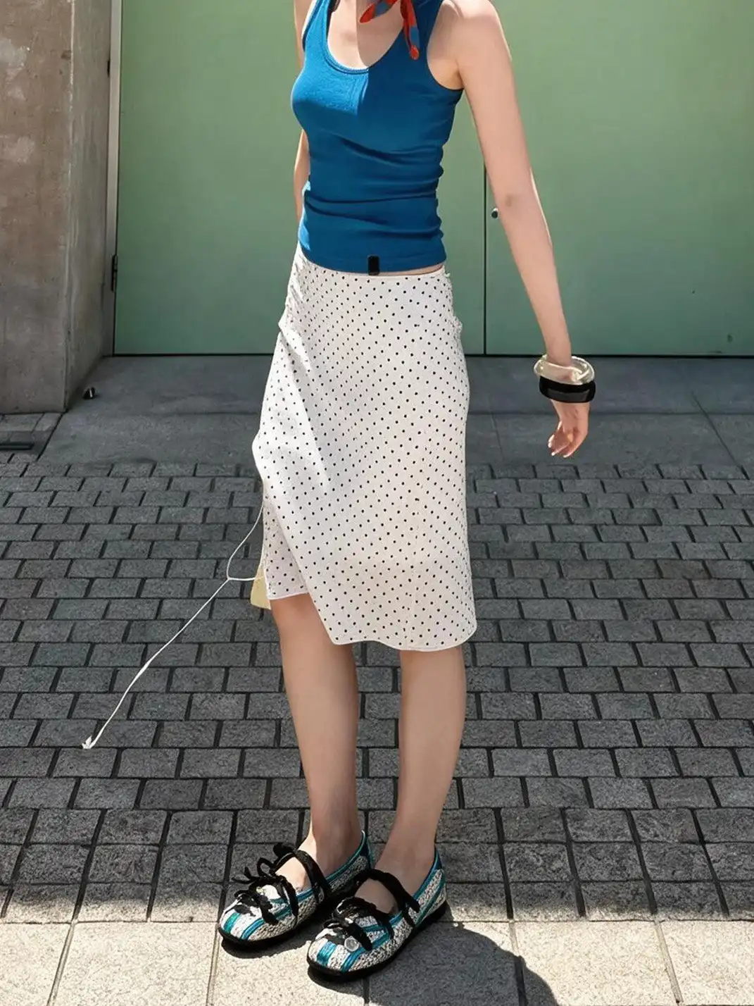 SISTER CURIE | Square Toe Crisscross Strap Ballet Mary Janes
