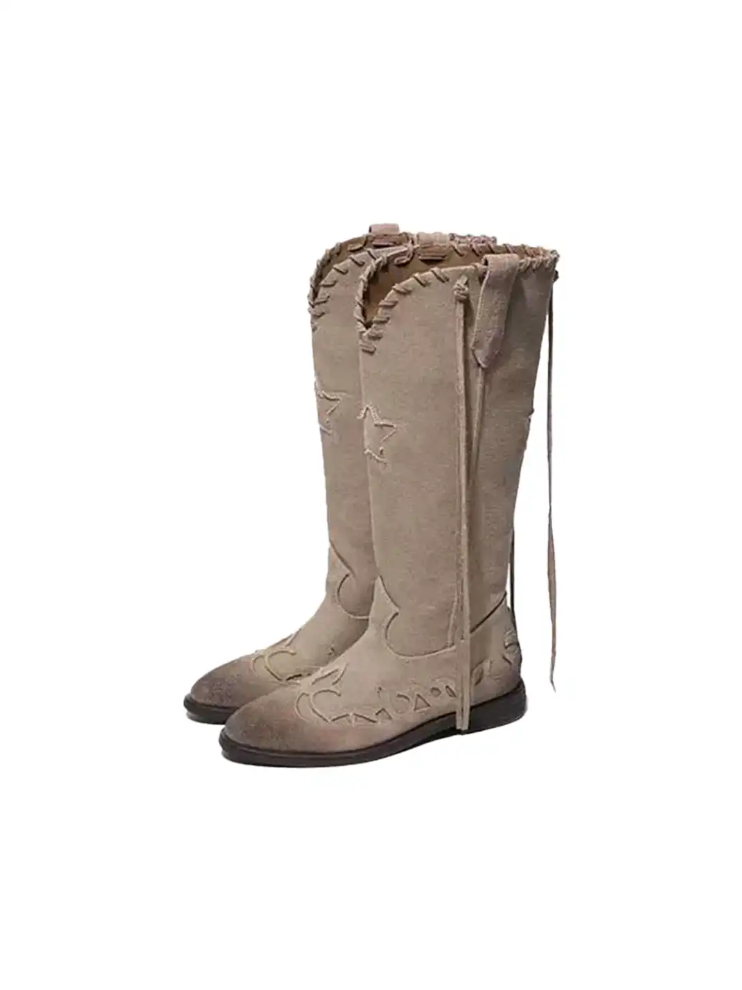 GSL | Pointed Toe Western Knee-High Boots