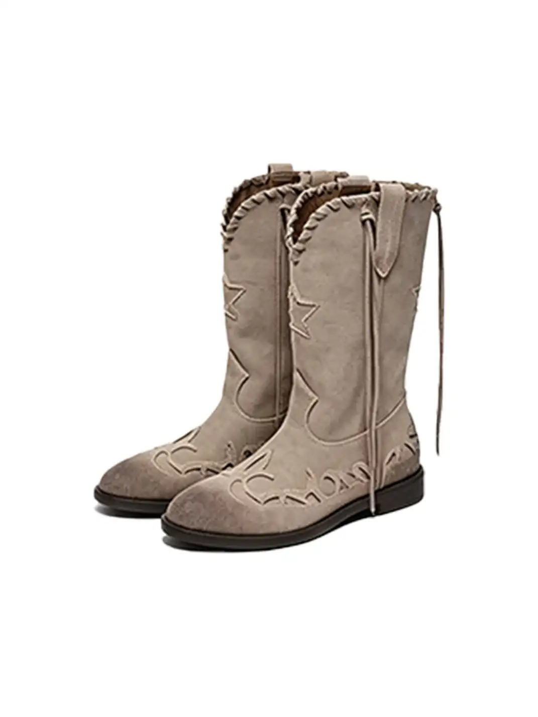 GSL | Pointed Toe Western Knee-High Boots