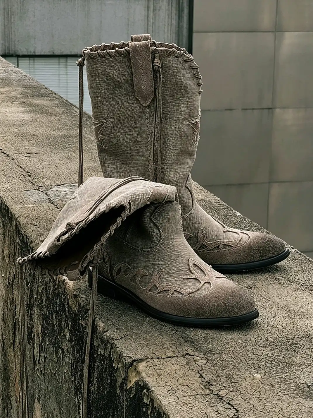 GSL | Pointed Toe Western Knee-High Boots