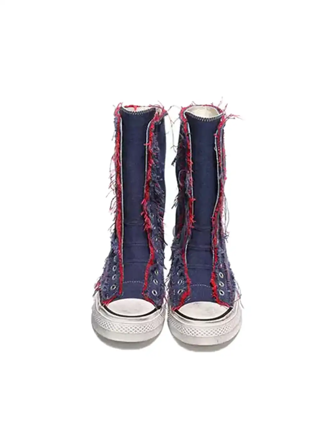 GSL | Distressed Canvas High-Top Boots