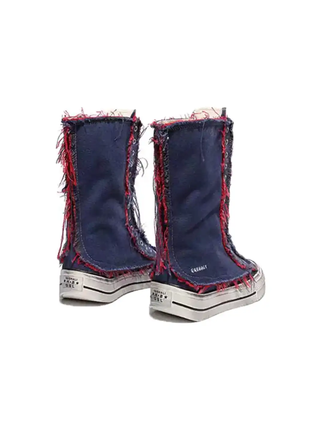 GSL | Distressed Canvas High-Top Boots