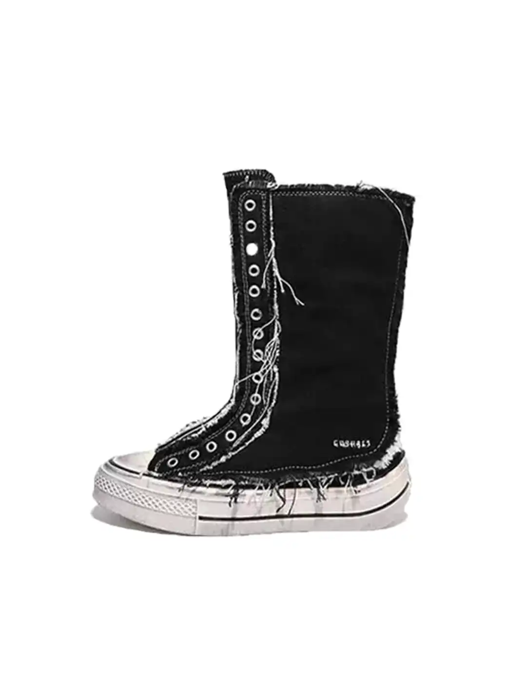GSL | Distressed Canvas High-Top Boots