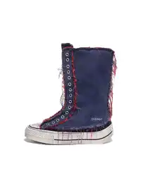 GSL | Distressed Canvas High-Top Boots