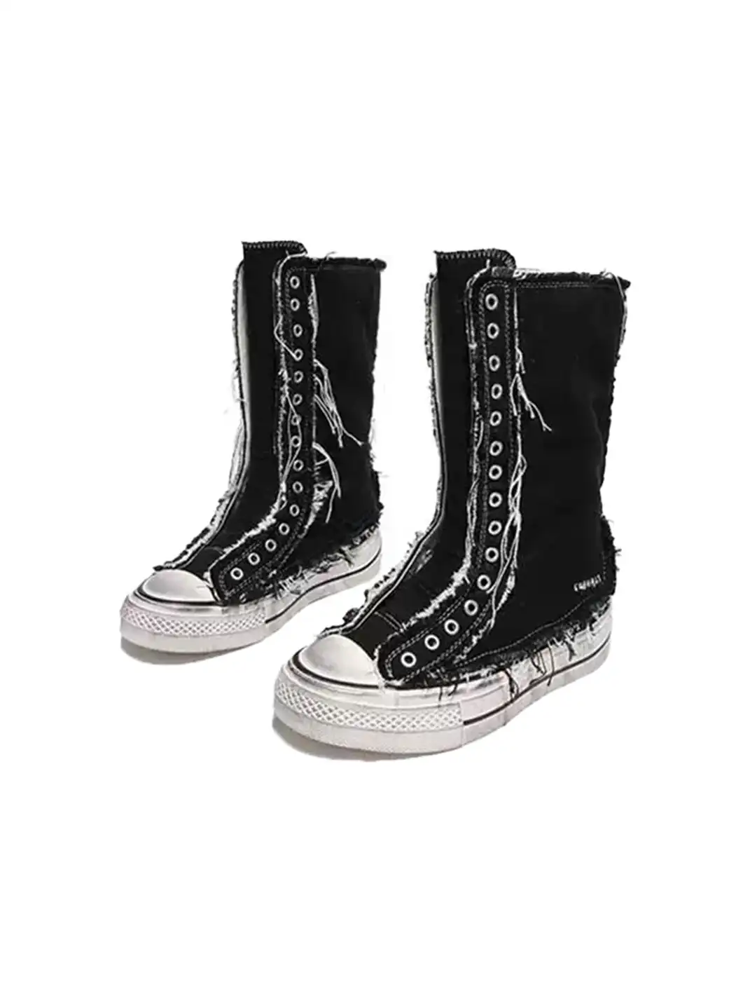 GSL | Distressed Canvas High-Top Boots